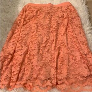 Forever 21 Floral Lace Skirt